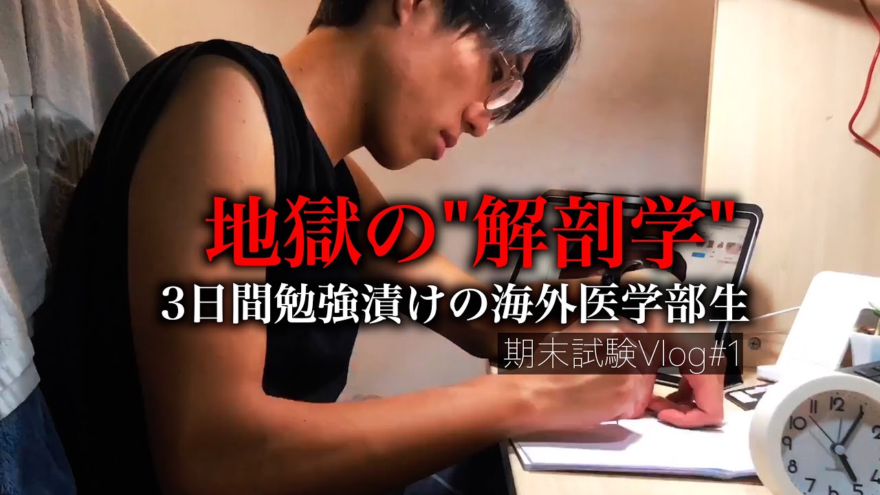 3 days of hell: A medical student studying anatomy for final exams